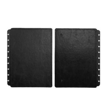 Imagem de Capa e Contracapa Caderno Inteligente Médio Preto