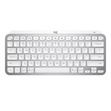 Imagem de Teclado Sem Fio Logitech MX Keys Mini USB Branco 920-010506, Cinza