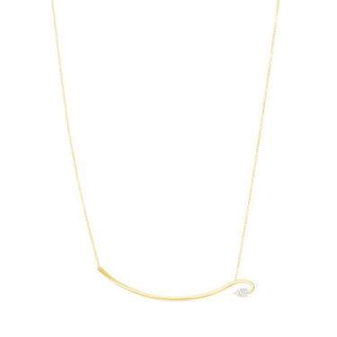 Imagem de Colar em Ouro 18K Arco com Diamante - AU13083 - BRUNA TESSARO JOIAS, 4