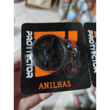 Imagem de Anilha Mini Chaveiro emborrachado - PROTTECTOR, Preto