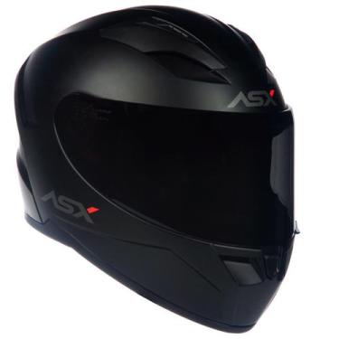 Imagem de Capacete Moto Fechado Asx City Solid Preto Fosco, 60/L (59-60)