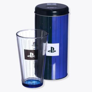 Imagem de Kit copo vidro incan 500 ml + lata cofre ps - Zona Criativa