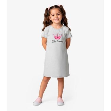 Imagem de Vestido Infantil em Moletinho Maquenetado Select Bege