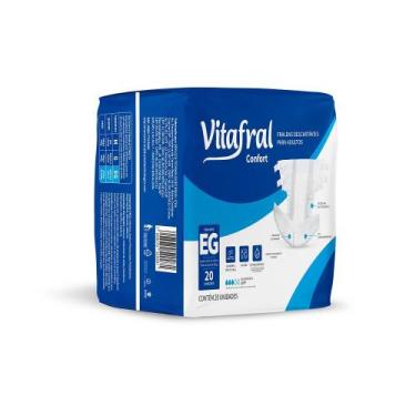 Imagem de Fralda Descartável Geriátrica Confort XG Vitafral 20 Unidades
