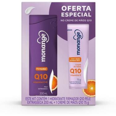 Imagem de Kit Loção Hidratante Corpo Monange Q10 200ml + Locão Hidratante Mãos 7
