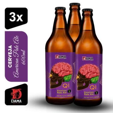 Imagem de Cerveja American Pale Ale QI Dama Bier 600ml Kit 3 unidades