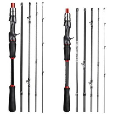 Imagem de Vara De Pesca Sougayilang De Fibra De Carbono 1.8m 2.1m Com Cabo EVA P