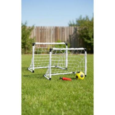 Imagem de 2x Mini Gol Infantil C/ Bola e Bomba - Diversão Garantida! - Congratul
