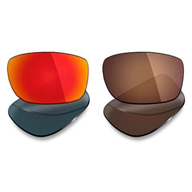 Imagem de 2 pares de lentes polarizadas de substituição da Mryok para óculos de sol Oakley Canteen 2014 – Opções