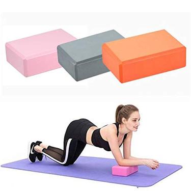 Imagem de Tapete de ioga grosso para exercícios tapete de ioga antiderrapante tapete de ioga para mulheres tapete de exercícios para exercícios em casa antiderrapante tapete de yoga para homens (laranja)
