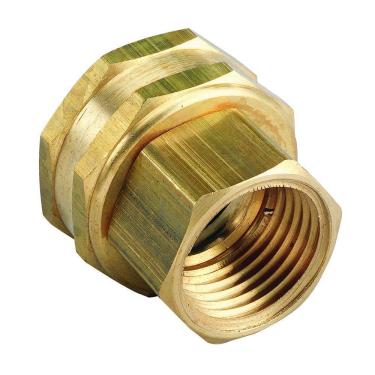 Imagem de Orbit Underground Adaptador giratório de latão fêmea 53037, FHT de 0,95 cm por FPT de 1,27 cm