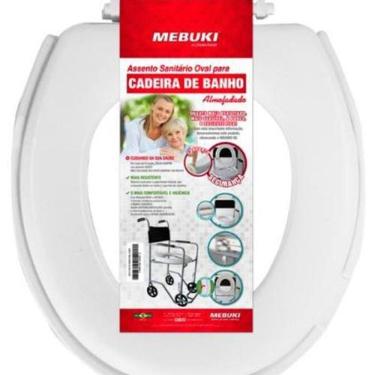 Imagem de Assento Sanitário Oval Para Cadeira De Banho Almofadado