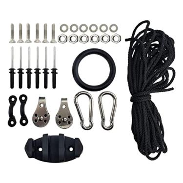 Imagem de Kit de Ancoragem para Caiaque Conjunto de Aparelhamento de Convés Rebites Rebites Canoa Marítima