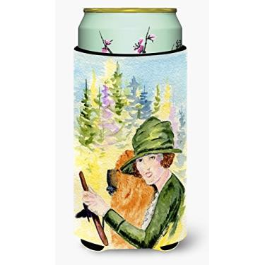Imagem de Caroline's Treasures SS8527TBC Lady Driving with her Chow Chow Tall Boy Beverage Isolador isolante de bebidas abraçadeira, para meninos altos, multicolorido