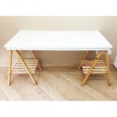Imagem de Cavalete De Madeira Para Mesa Atelie Apoio Tampo 100cm