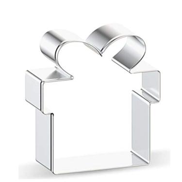 Imagem de WJSYSHOP Cortador de biscoito caixa de presente de Natal - A