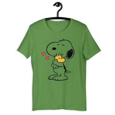Imagem de Camiseta Blusa Tshirt Feminina - Snoopy Love Amor