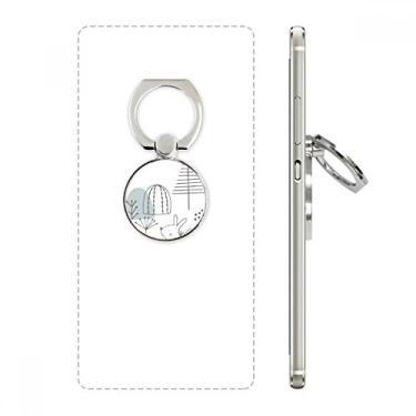 Imagem de Suporte de anel de telefone com padrão de linha e filhotes de filhotes de desenho animado com laço ajustável