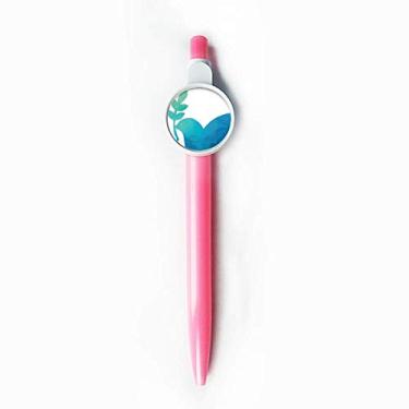 Imagem de Blue Olive Branch Caneta retrátil azul com ponta rollerball e estampa anti-guerra