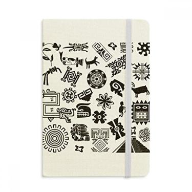 Imagem de Caderno com estampa artística do Egito Antigo Arte Oficial de Tecido Rígido Diário Clássico