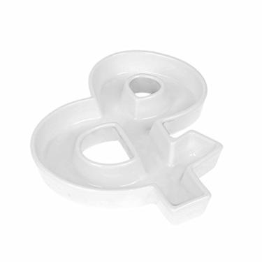 Imagem de Pratos e pratos de cerâmica para doces e nozes, decoração de festa de casamento, Branco, Shape &, 1