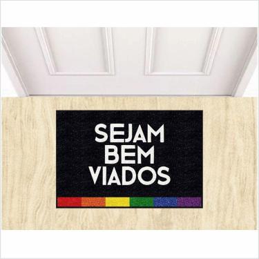 Imagem de Tapete Capacho Medida Porta Sejam Bem Viados