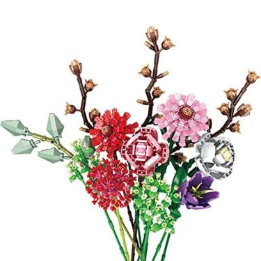 Imagem de Conjunto de blocos de construção de buquê de flores CCDUSE 