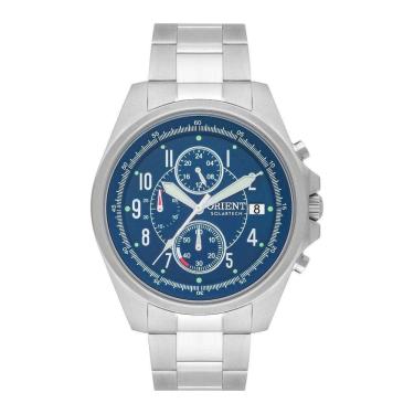 Imagem de Relógio Orient Masculino Cronógrafo Prata 42mm