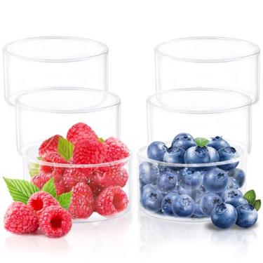 Imagem de Borosil Tigela Katori Vision Classic Grande [Conjunto de 6] Copos de Vidro Leve e Durável, 170 g, Transparente (VCLK180)