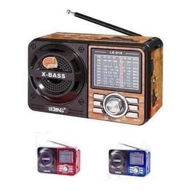 Imagem de Radio Portatil 616 - Am Fm Sw Usb Cartao Sd Aux Lanterna Led