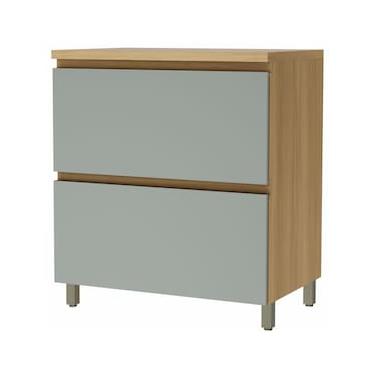 Imagem de Balcão Nesher Rainha em MDF 15mm com 1 Porta, 1 Gaveta e 1 Prateleira - 80cm de largura