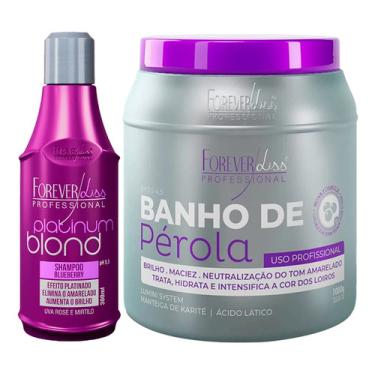 Imagem de Forever Liss Shampoo Platinum Blond + Banho De Pérola 950g