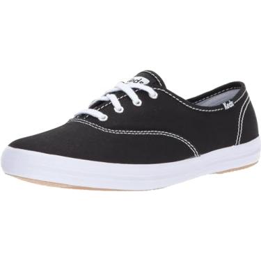 Imagem de Keds Tênis feminino Champion de lona com cadarço, Lona preta, 35