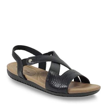 Imagem de SANDALIA RASTEIRA DE COURO R1804 - USAFLEX (46) - PRETO