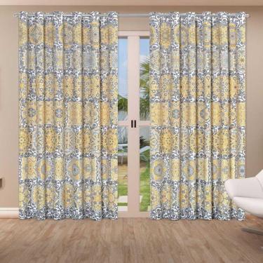 Imagem de Cortina Belline 3 Metros Sala Quarto Para Varão - Bege