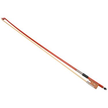 Imagem de Vaguelly Arco de violino prático tamanho 3/4 com cabelo de cavalo branco leve para prática de estudante, arco de violino, arco bem equilibrado para violino, arco de violino útil