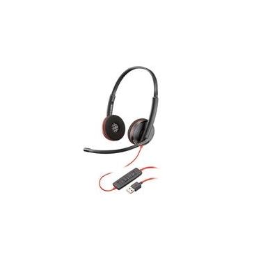 Imagem de Headset Poly Blackwire C3220, Driver 28mm, USB, Stereo, Preto - 80S02A6