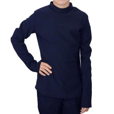 Imagem de Blusa Térmica Infantil Feminina Facinelli Pixe Love Marinho - 830117-Feminino