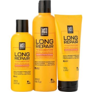 Imagem de Yamá Long Repair - Kit Fortalecedor Biotina Trio (3 Produtos)
