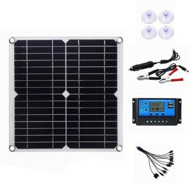 Imagem de HUIZHITENGDA 500W Painel Solar de Alta Eficiência 12 V/18 V Sistema Fotovoltaico Doméstico com Controlador Quarto Camping Veículo E Navio Célula Solar