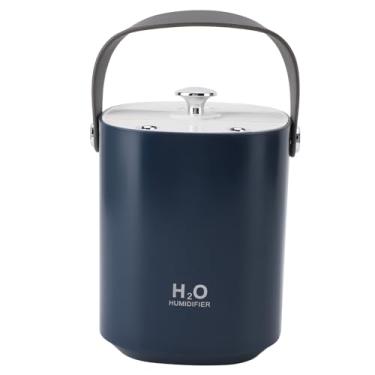 Imagem de Umidificador Portátil, Portas Duplas de Spray, Tecnologia Silenciosa, Tanque de água de 1,2L, para Quarto de Escritório Doméstico Com Luz Noturna, Bico de 360°, Adequado para