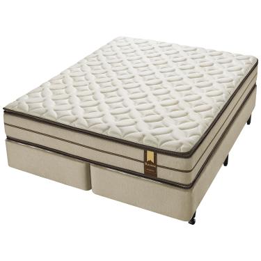 Imagem de Conjunto Box Queen Molas Ensacadas Americanflex Resiste Plus Double Face II 158x198x72cm