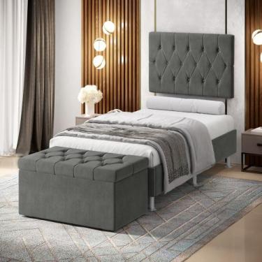 Imagem de Kit Painel Centaurus 100 e Calçadeira Sagitarius Sued  Aradecor, Cinza