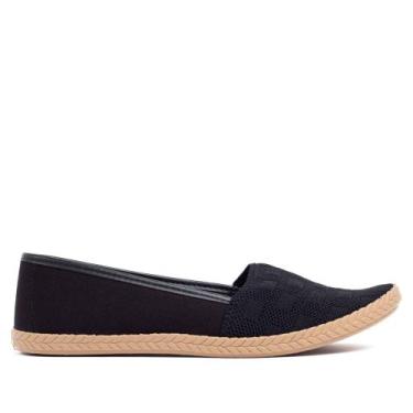 Imagem de Sapatilha Feminina Moleca Tecido Knit Preto, Preto, 36