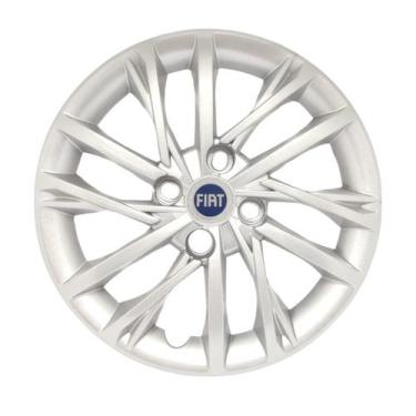 Imagem de Kit 2 Calota Aro 14 Compatível c/Roda Pulse 2023 2024 - GFM, Prata c/e