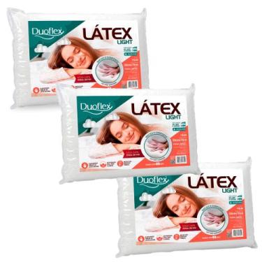 Imagem de 3 Travesseiros Látex Light 14cm - Duoflex