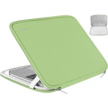 Imagem de Capa para laptop de 14 polegadas, capa protetora à prova de choque para computador, bolsa de transporte compatível com HP, Lenovo, Asus, Acer, Notebook, Chromebook Computer, verde claro