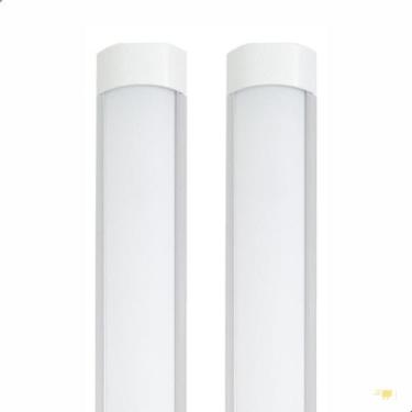 Imagem de 2 Luminária Led Sobrepor Slim 120cm 36W 6500K Branco Frio - GalaxyLED
