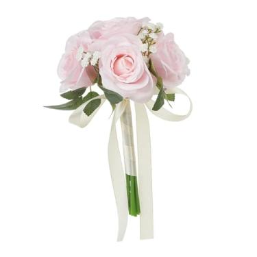 Imagem de Generic Buquê de casamento, centro de mesa floral para casamento, buquê de madrinha, buquê de noiva para adereços de fotos, festa, casamento, proposta, Rosa