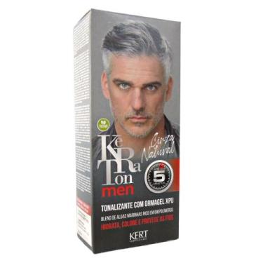 Imagem de Tonalizante Keraton Men Cinza Natural Kert